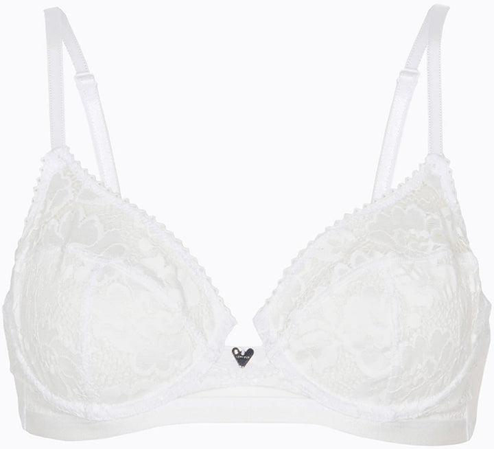 Lovable Damen Anniversary Lace Bügel BH 75B Weiss, 75B Weiss