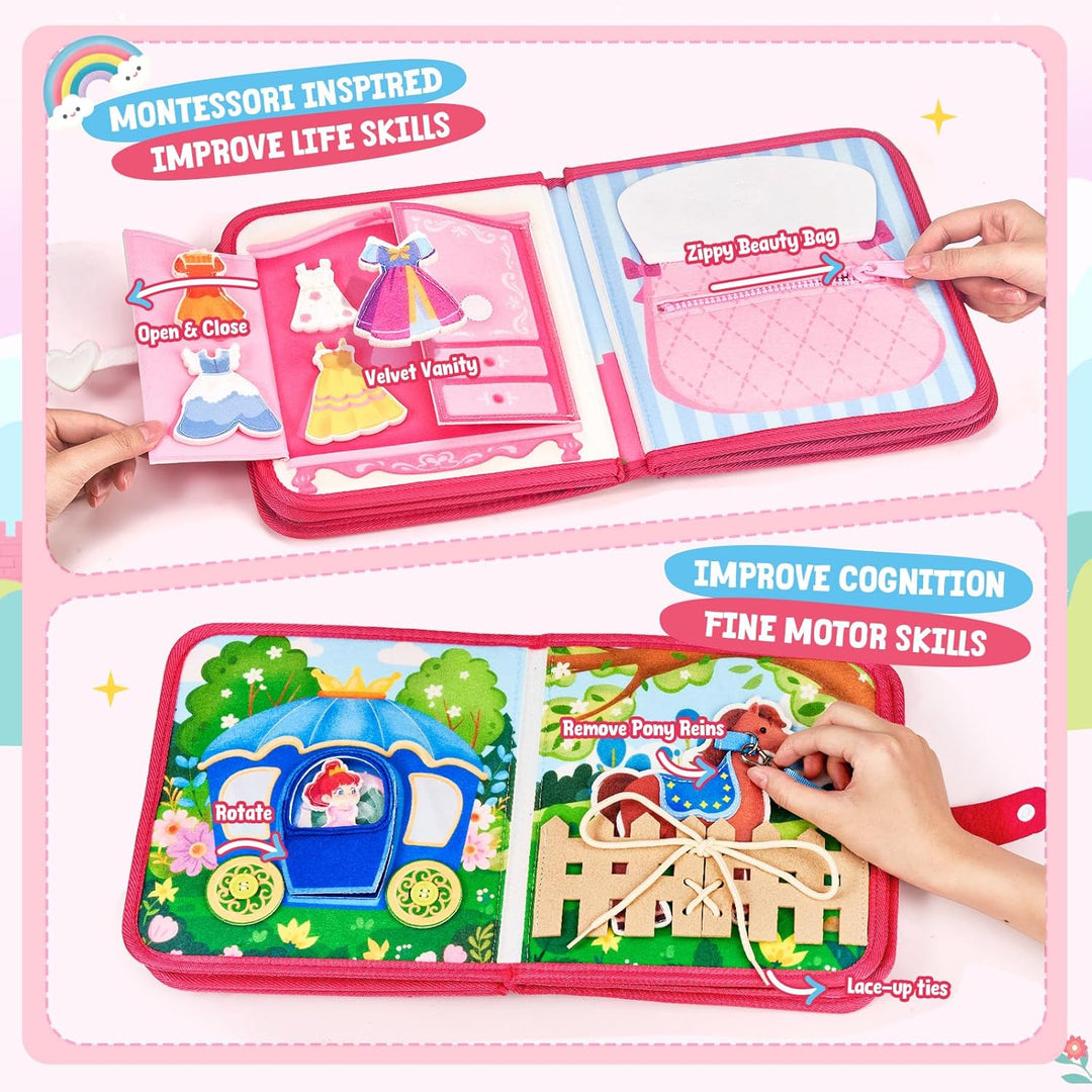 JoyCat Busy Board Montessori Spielzeug ab 1 Jahr, Motorikspielzeug Sensorik Spielzeug für Kleinkinde
