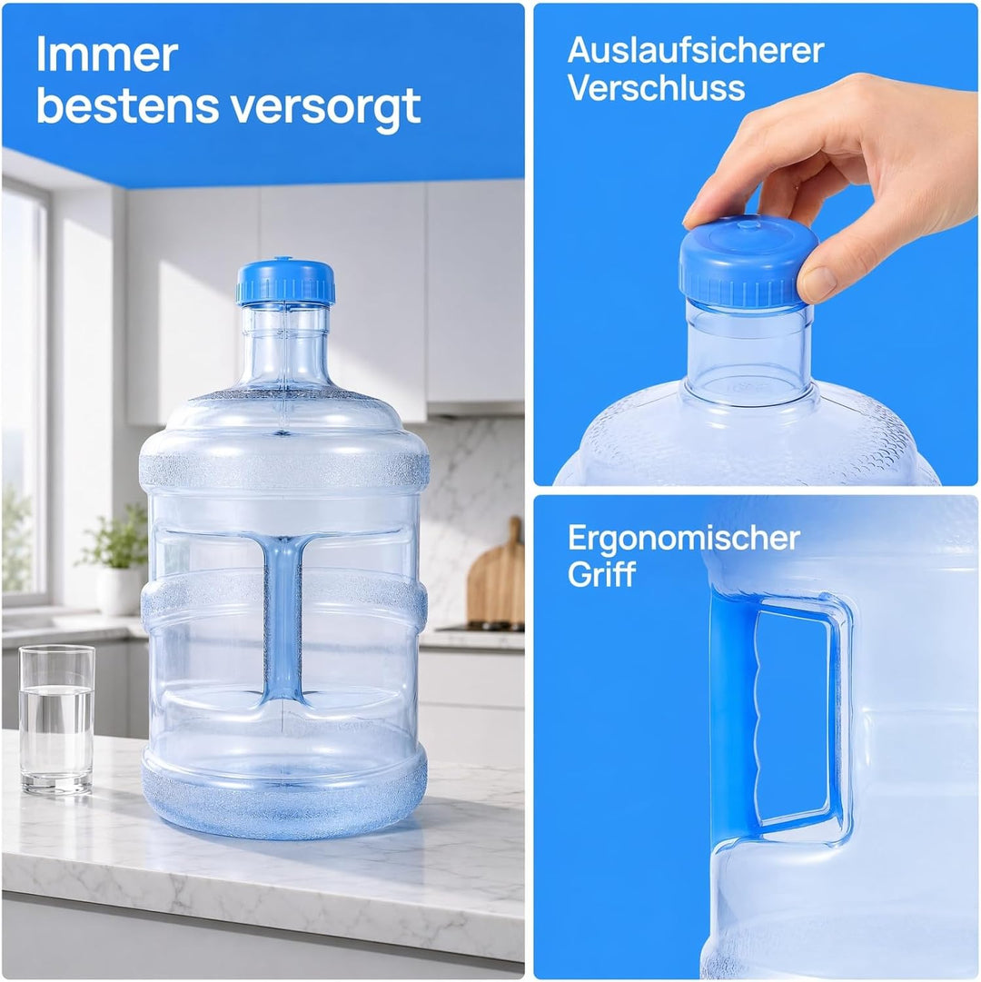 BESPORTBLE 5 Liter Wasserflasche Mineralwasserflasche Tragbarer Pc-Wassereimer Mit Griff FüR Outdoor