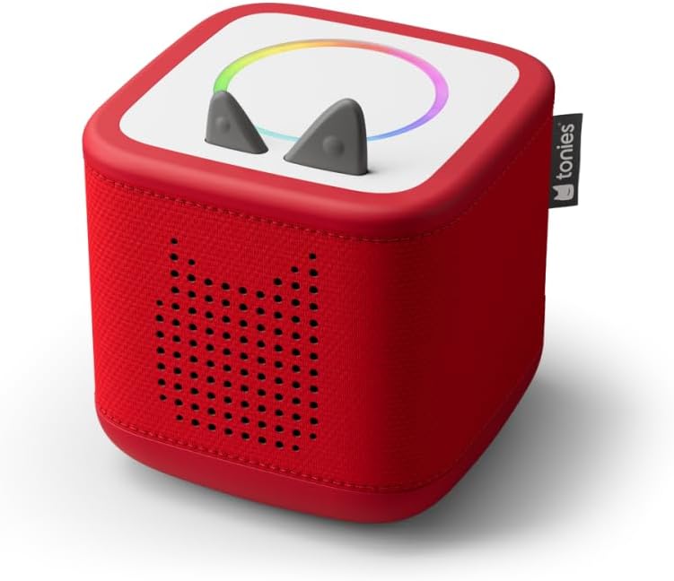 tonies Toniebox 2 Bundle Incl. 2 Benjamin Blümchen, Rot, Audioplayer für Hörbücher, Lieder, Einschla