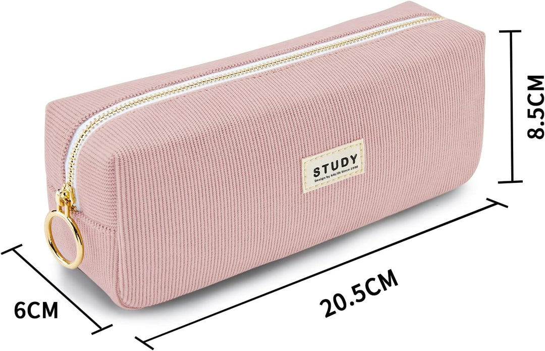 KALIDI Mäppchen Federmäppchen Mädchen Teenager Stiftetasche Stiftemappe Cord-Stoff Federtasche Penci