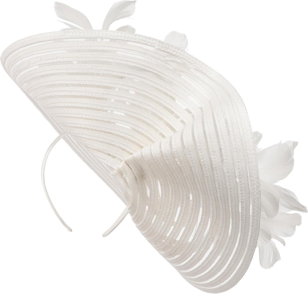 McBURN Dalenia Large Plate Fascinator Haarschmuck Kopfschmuck Damen - Made in Italy Frühling-Sommer