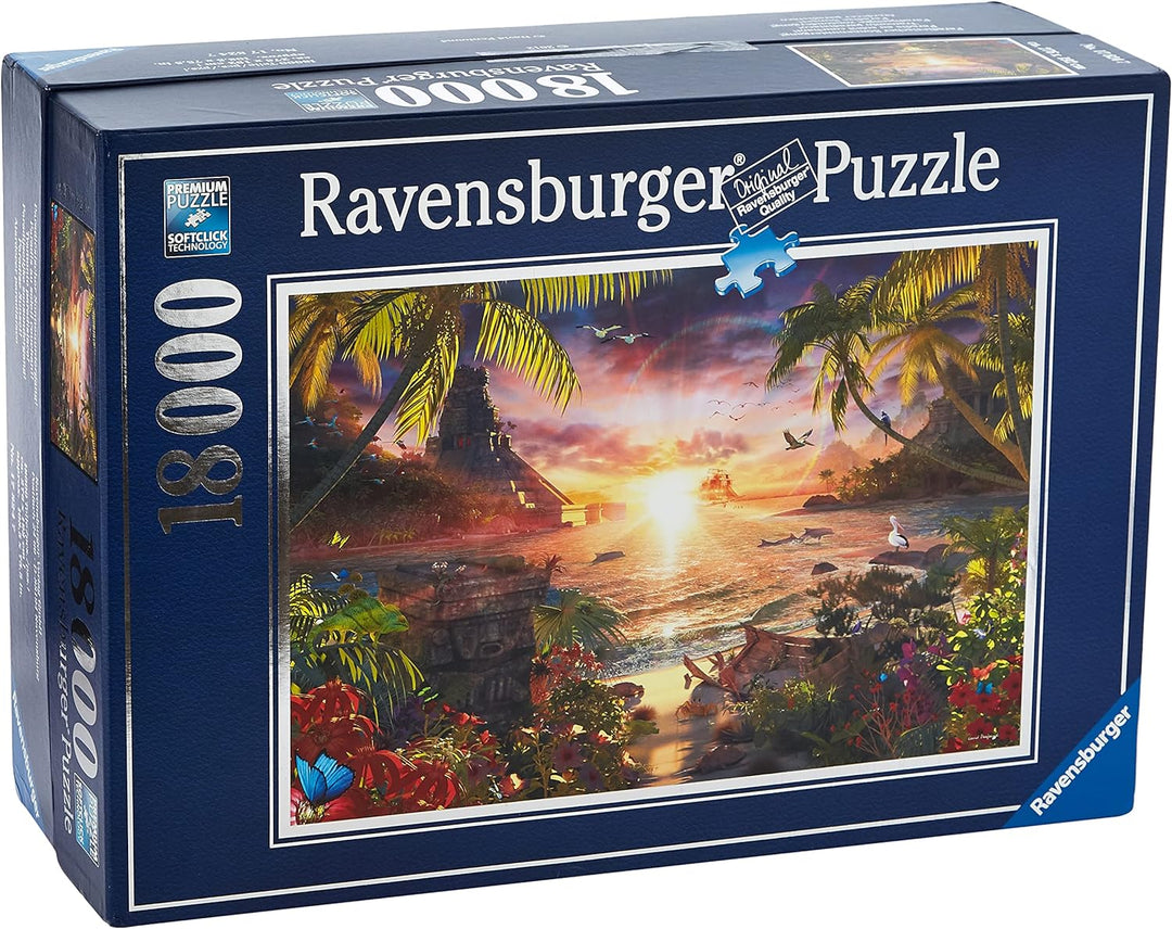 Ravensburger 17824 - Paradiesischer Sonnenuntergang-Puzzle, 18000 Teile
