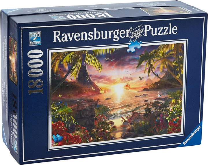 Ravensburger 17824 - Paradiesischer Sonnenuntergang-Puzzle, 18000 Teile