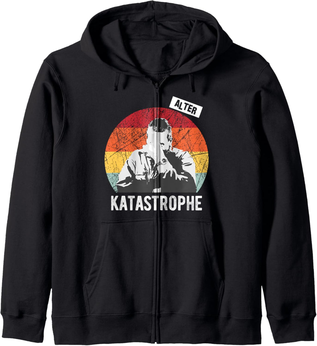 Alter Katastrophe lustiger Spruch vintage retro Geschenk Kapuzenjacke