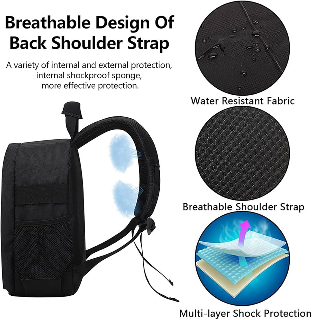 Kamerarucksack, Fotorucksack Leicht und Kompakt Kamera Rucksack - Lila, Lila