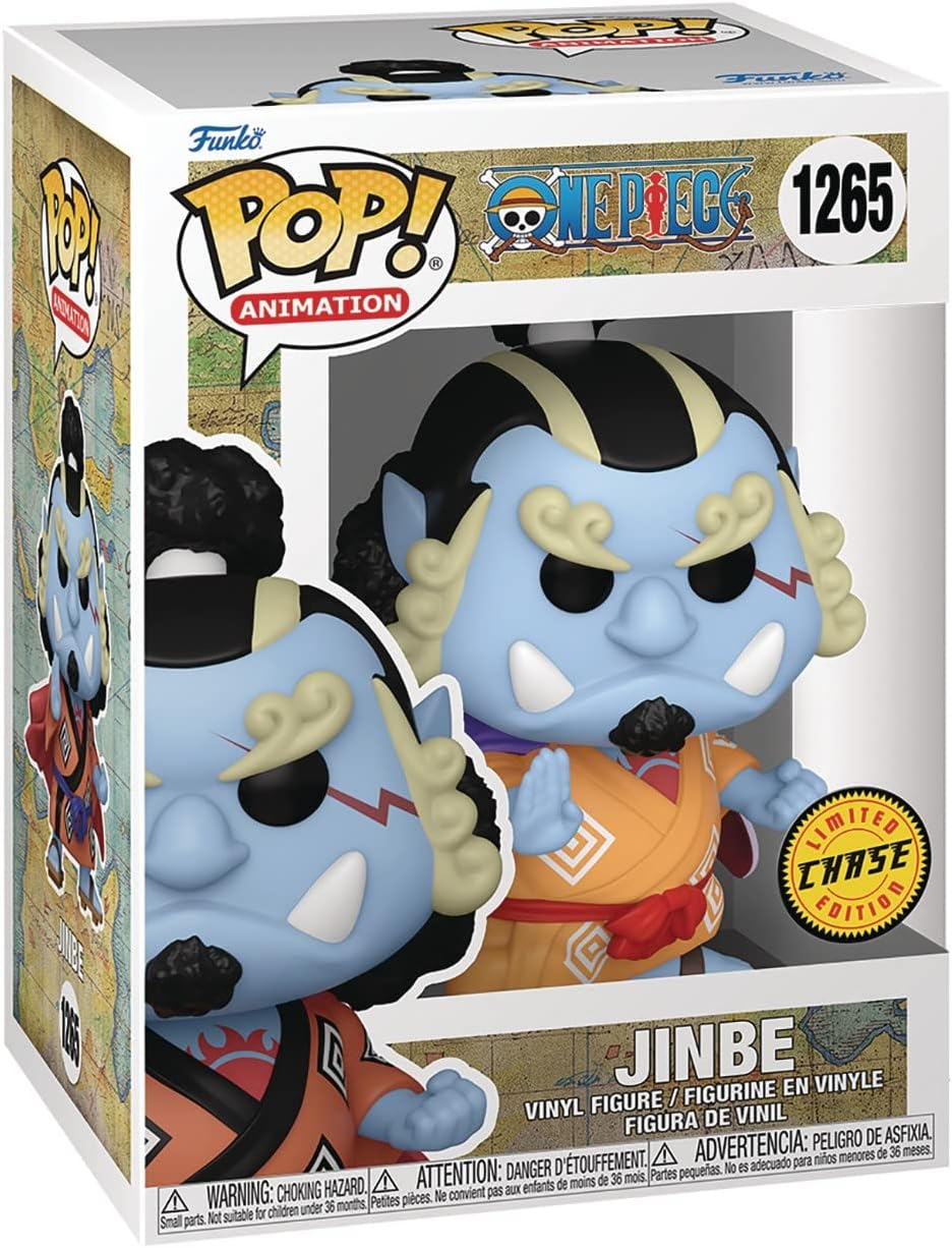 POP One Piece Jinbe Limited Edition Chase Funko Vinyl-Figur (geb ndelt mit kompatibler Box-Schutzh l