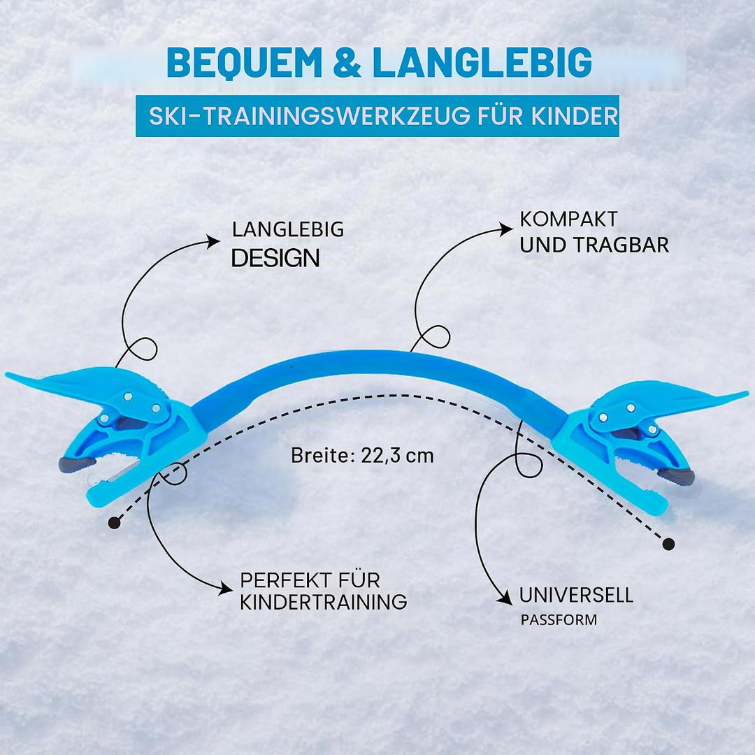 Wedgease - Ski Tip Connector - Teach Kids to Ski - Ski Trainer by Launch Pad Türkis, Türkis