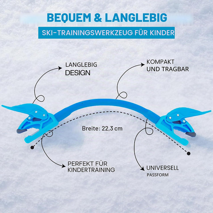 Wedgease - Ski Tip Connector - Teach Kids to Ski - Ski Trainer by Launch Pad Türkis, Türkis