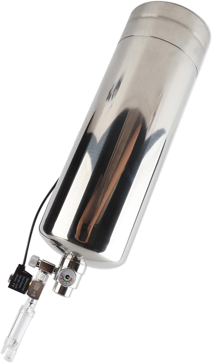 Ailgely 5L CO2-Generator-System-Kit für Doppel Aquarium CO2-Edelstahl-Zylinder-Generator-System mit