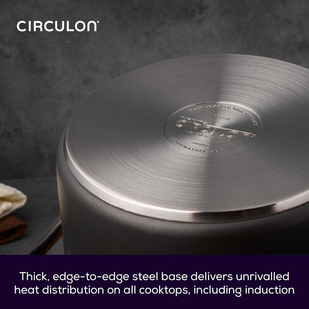 Circulon Infinite topfset induktion - 6 teilig Antihaft-Töpfe und kochtopf set mit Edelstahldeckeln