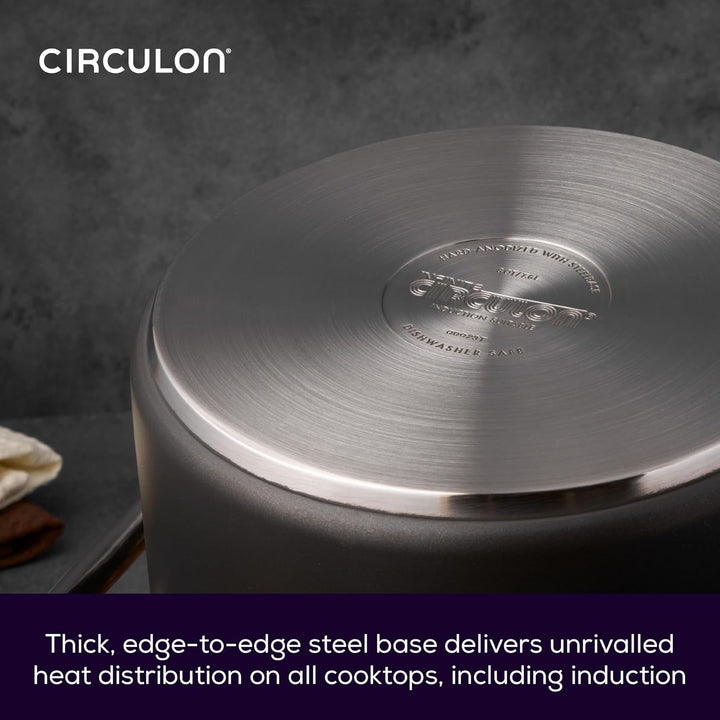 Circulon Infinite topfset induktion - 6 teilig Antihaft-Töpfe und kochtopf set mit Edelstahldeckeln
