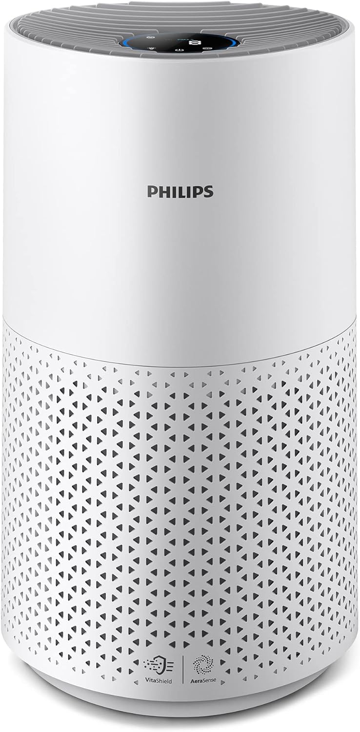 Philips Luftreiniger Smart 1000i Serie - Reinigt Räume bis zu 78 m² - Entfernt 99,97% der Pollen, St