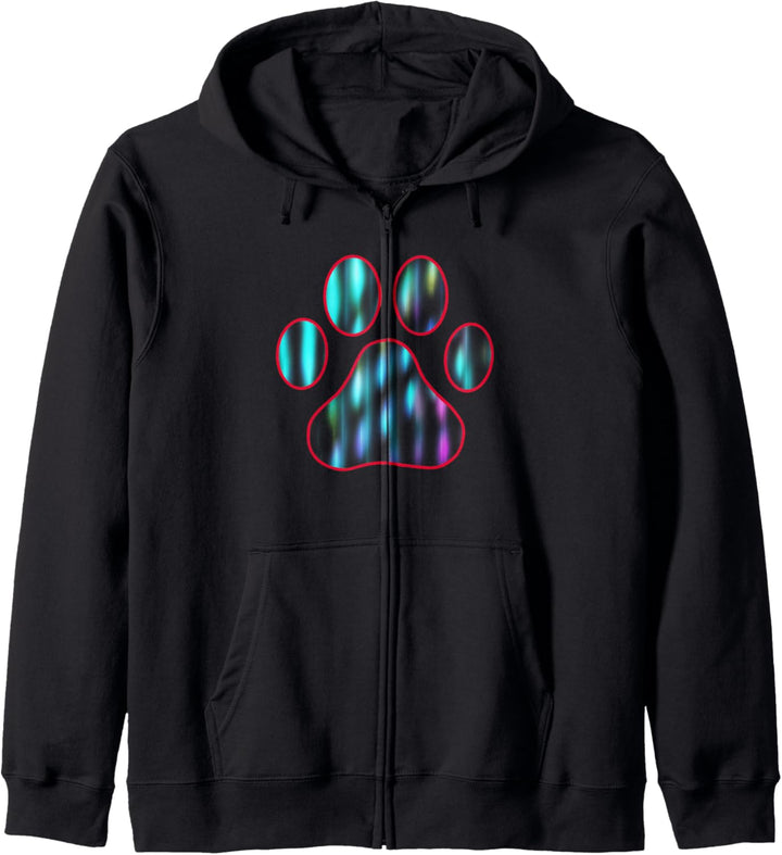 Nettes Hundekatzen-Pfotenabdruck-Design Kapuzenjacke