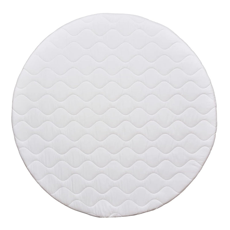 Baby Delux Laufgittermatratze Laufgittereinlage rund Matratze für Laufgitter 120 cm weiss, Weiss