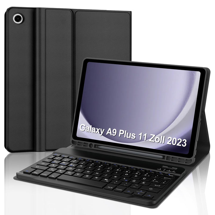 Tastatur für Samsung Galaxy Tab A9+ 11 Zoll 2023 (SM-X210/X215/X216/X218) Schwarz Schwarz, Schwarz S