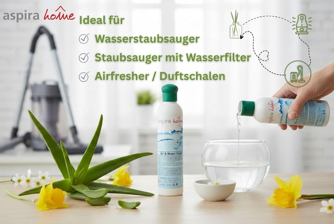 Aspira Home Duftstoff mit Aloe Vera - Duftöl für Wasserstaubsauger/Staubsauger mit Wasserfiter und A