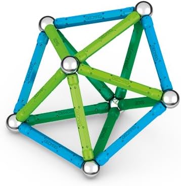 Geomag Classic - 60 Pieces- Magnetic Construction for Children - Green Collection - 100 Percent Recy