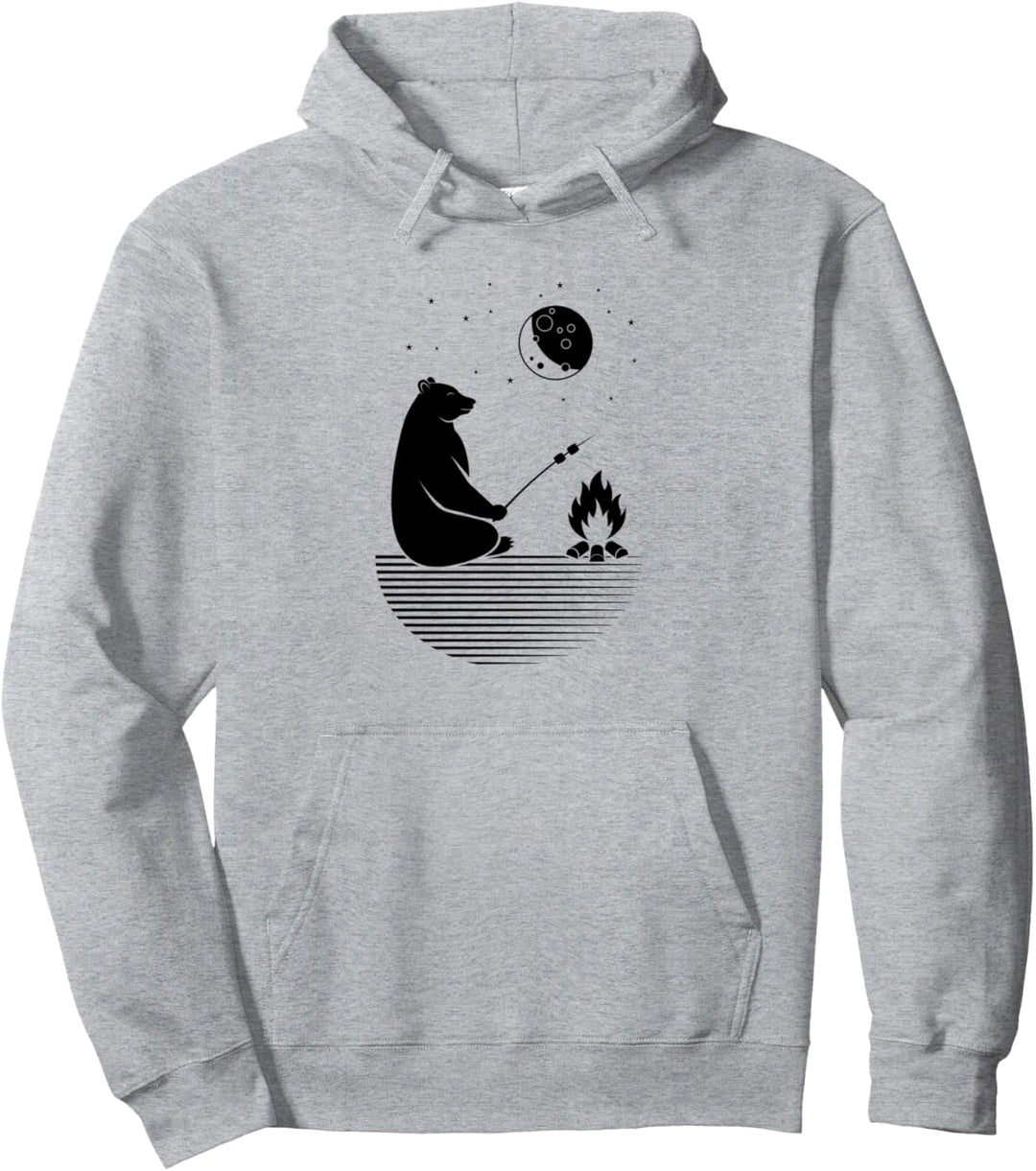Grizzly Barbecue Grillen Wildnis Natur Abenteuer Pullover Hoodie