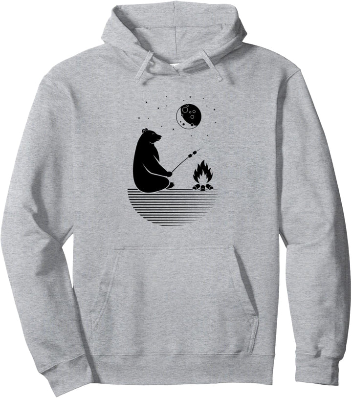 Grizzly Barbecue Grillen Wildnis Natur Abenteuer Pullover Hoodie