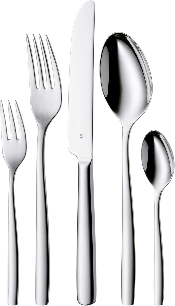 WMF Palma Besteck Set 12 Personen, Essbesteck 60 teilig & Nuova Steakbesteck 12-teilig, für 6 Person