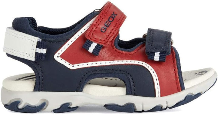 Geox Jungen B Flaffee Boy Sandal 21 EU Red Navy, 21 EU Red Navy