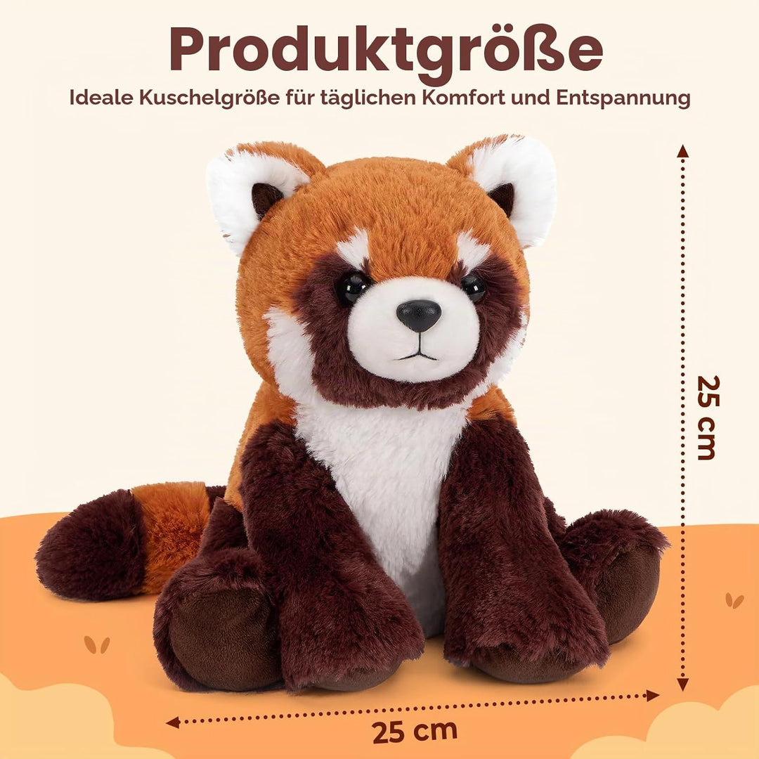 shownicer Plüschtier Panda Kuscheltier Stofftier Kawaii Panda Plüsch Kissen Spielzeug Geschenk für E