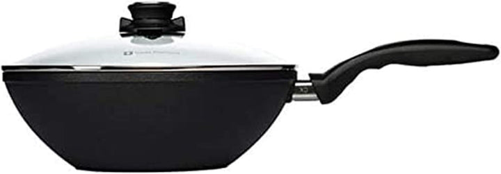 Swiss Diamond XD Induktion Wok mit Deckel und Tempura-Rack, 28 cm
