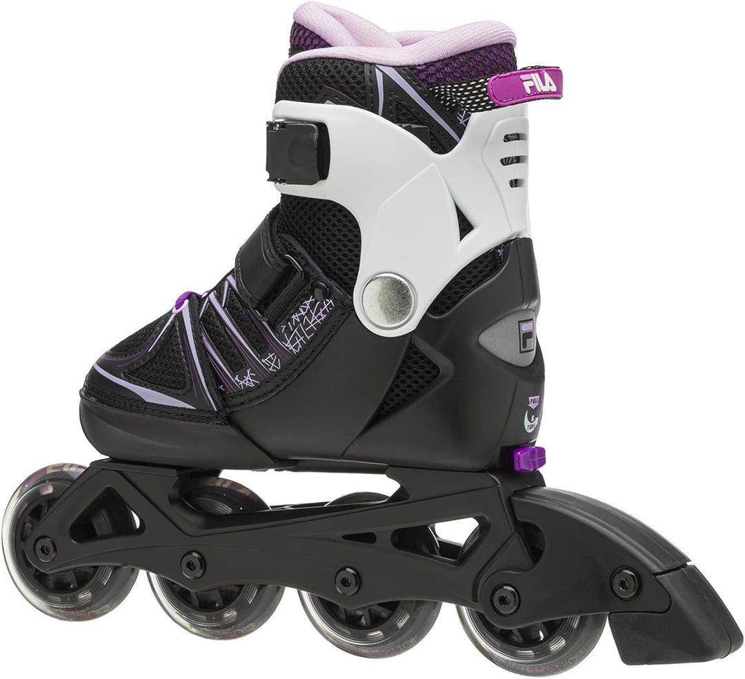 FILA Skates X-one Girl Inlineskates für Mädchen und Damen I in 4 Grössen verstellbar I schwarz/pink/