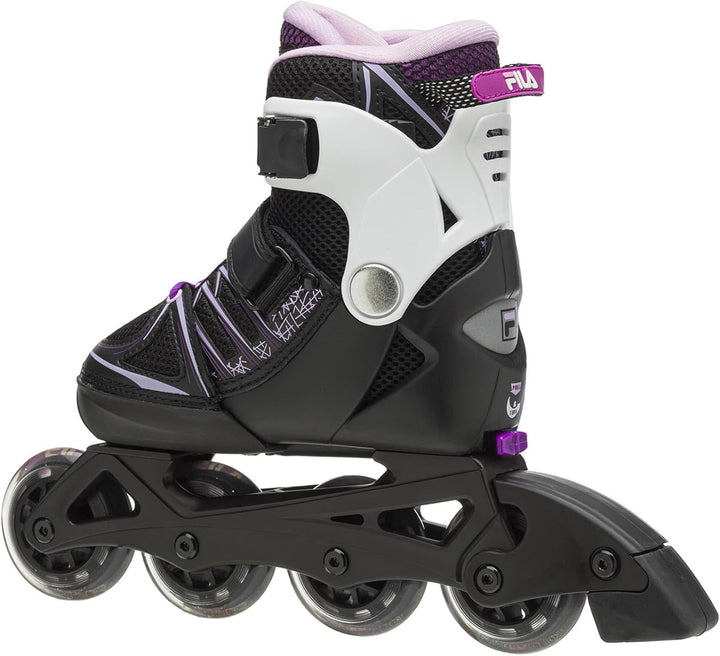 FILA Skates X-one Girl Inlineskates für Mädchen und Damen I in 4 Grössen verstellbar I schwarz/pink/