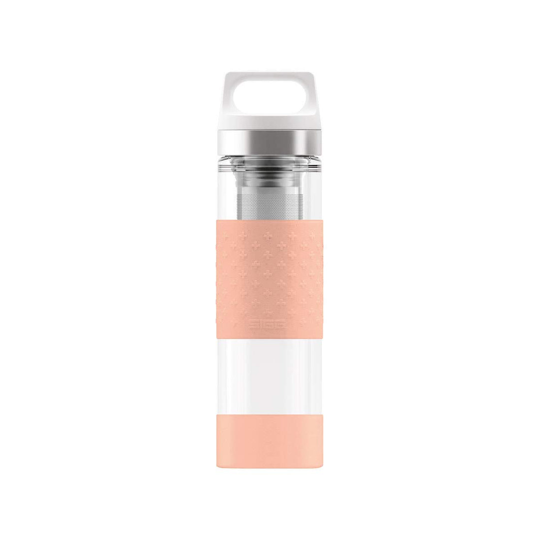 SIGG Hot &amp; Cold Glass Thermo Trinkflasche (0.4 L), schadstofffreie und isolierte Trinkflasche, Therm