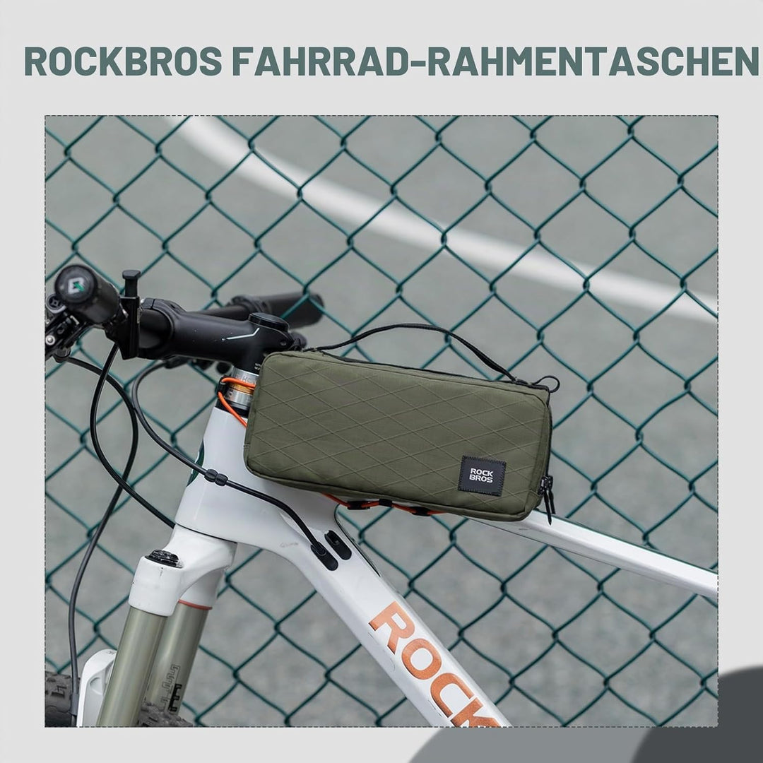 ROCKBROS Fahrrad Rahmentasche Fahrradtasche Rahmen Aufbewahrungstasche mit Schultergurt Fahrrad Ober