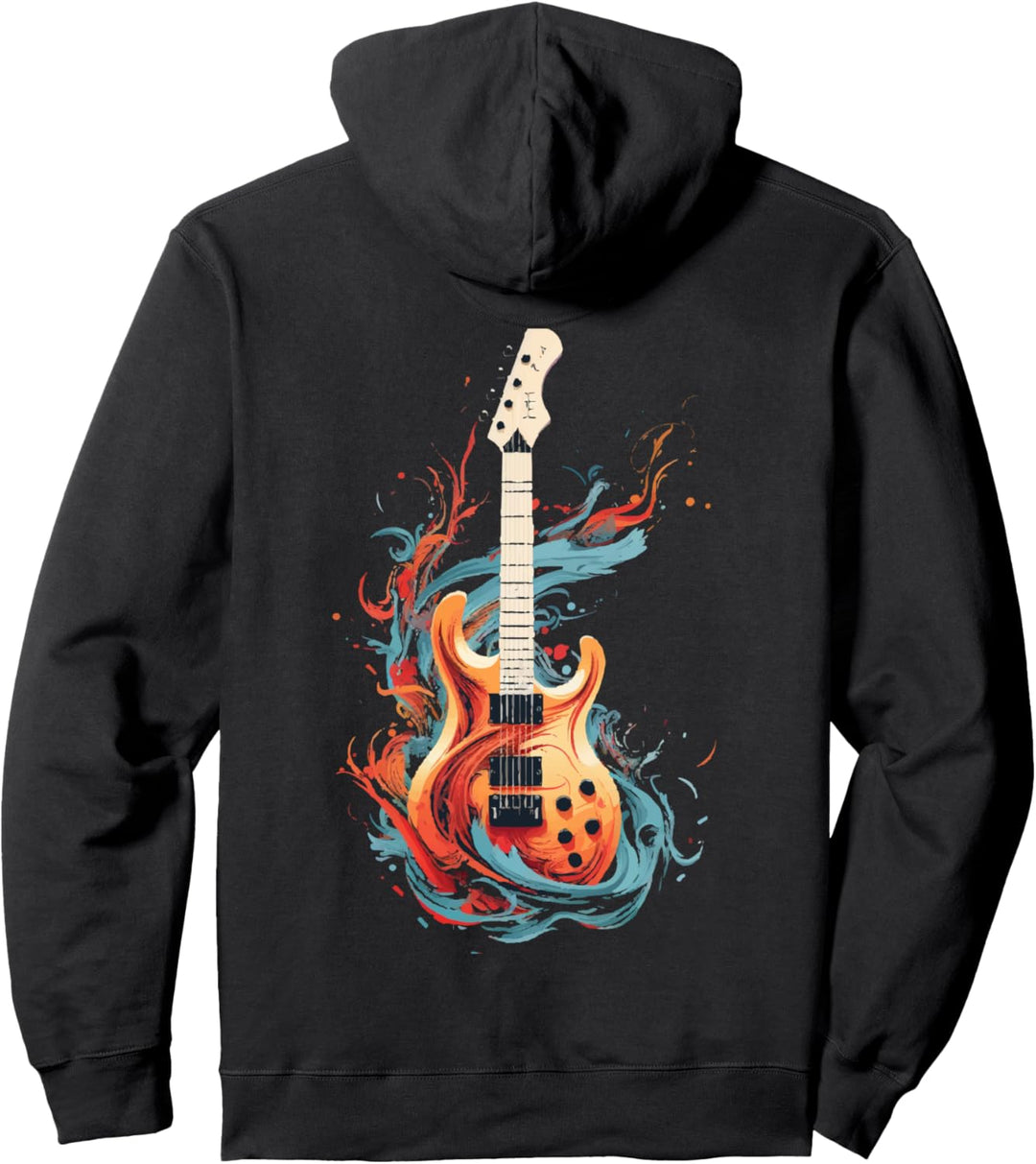 Gitarre T-Shirt Gitarren E-Gitarrist Musik Musiker Geschenk Pullover Hoodie