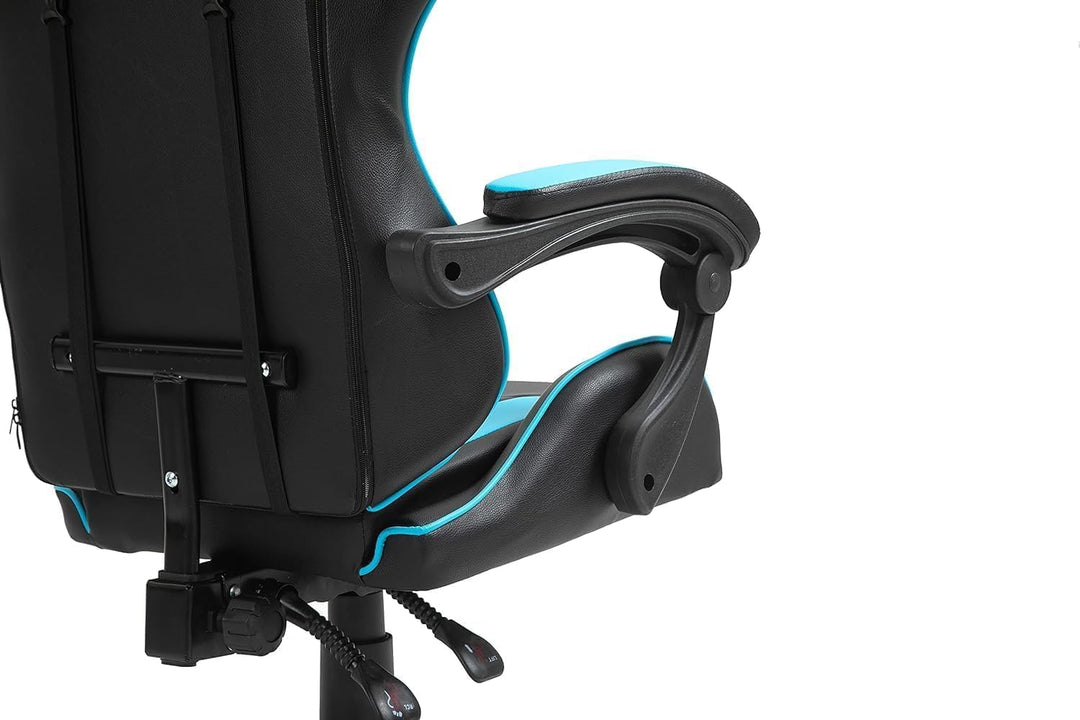 mcc direct Bürostuhl Ergonomisch, Schreibtischstuhl, Drehstuhl, Gaming Sessel, Gamingstuhl (Blau), B