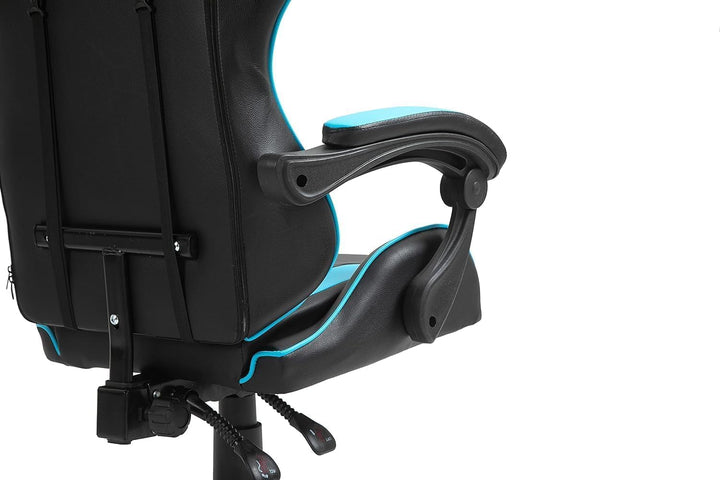 mcc direct Bürostuhl Ergonomisch, Schreibtischstuhl, Drehstuhl, Gaming Sessel, Gamingstuhl (Blau), B