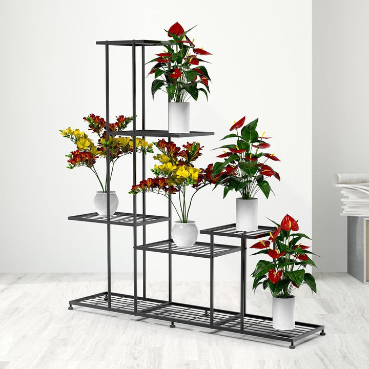 CPROSP Blumenregal 5-Stufiger aus Metall, Blumenständer Indoor, Pflanzenständer Modern, Blumenbank,