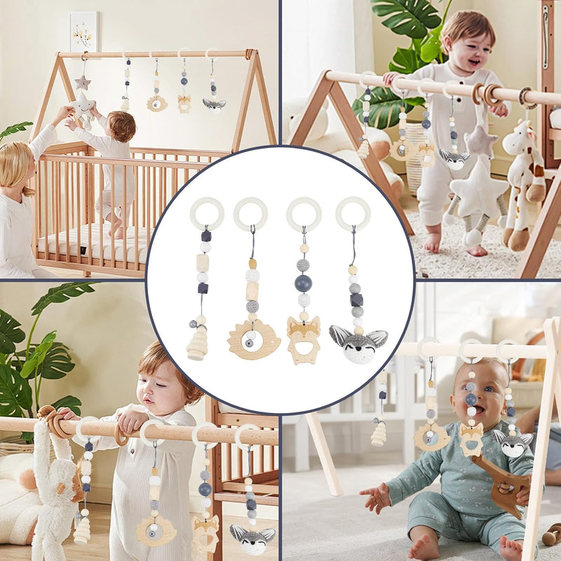 Spielbogen Baby Spielzeug ab 0 Monate 4 Stück Spielebogen Babies Toys Spielbögen Baby Gym Anhänger H
