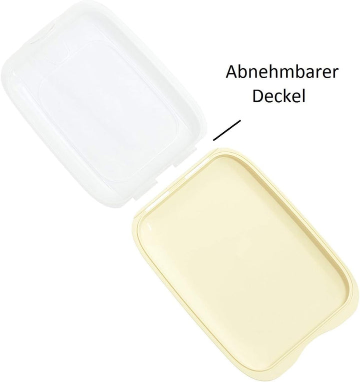 Gariella - Hochwertige stapelbare Aufschnitt-Boxen, Frischhaltedose für Aufschnitt. Wurst Behälter.