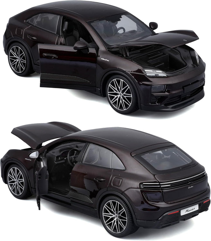 Bburago - Porsche Macan 4 Electric Massstab 1:24, Diecast-Auto, Detailgetreu mit Türen und Motorhaub