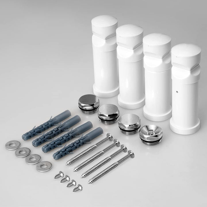 Heilmetz® Halterung für Badheizkörper,Befestigung Satz Montagematerial Aufhängung Halter für Heizkör