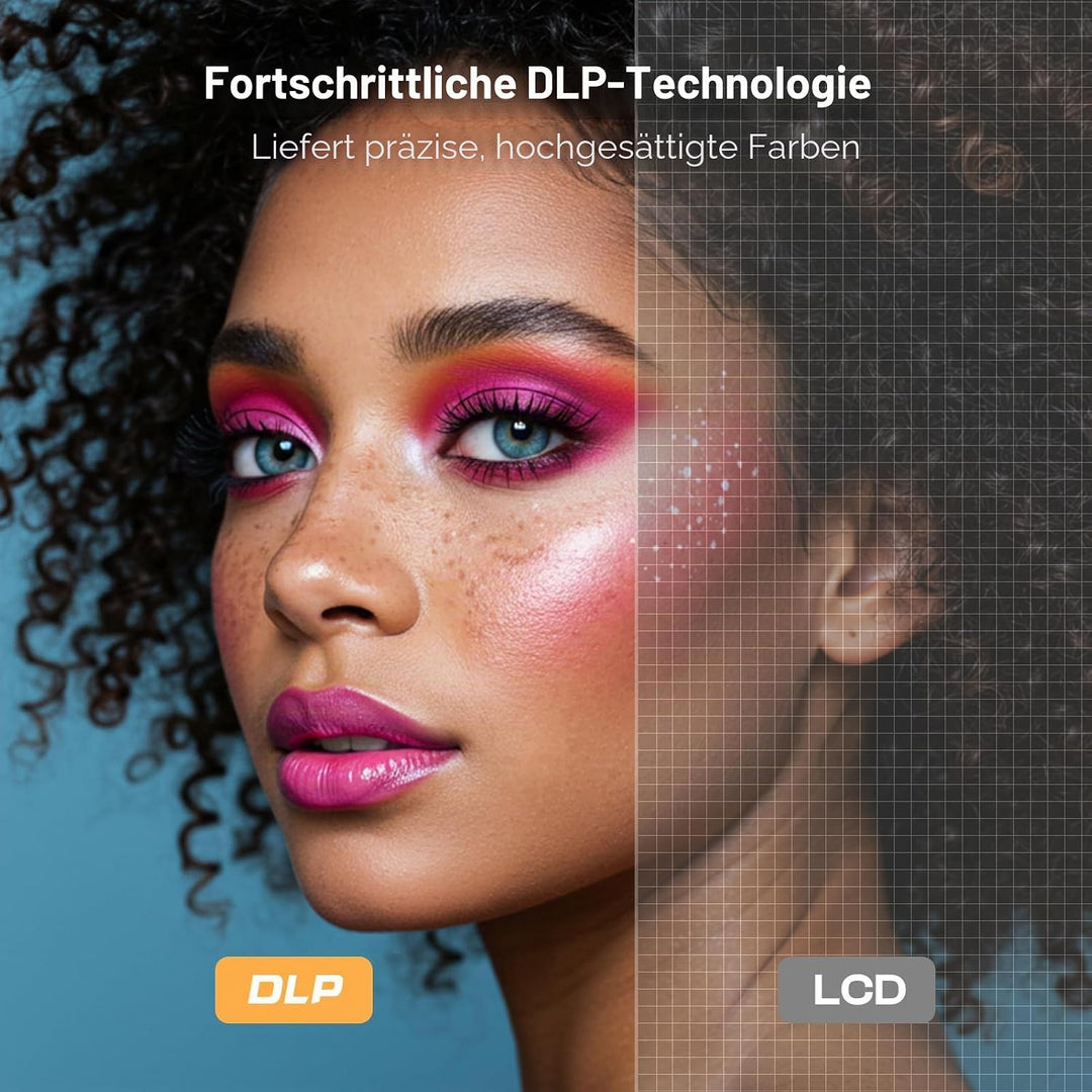 Caydo M1C Zeichen-Beamer, wiederaufladbarer DLP-Zeichenprojektor mit exklusiver Kunst-Zeichen-App, t
