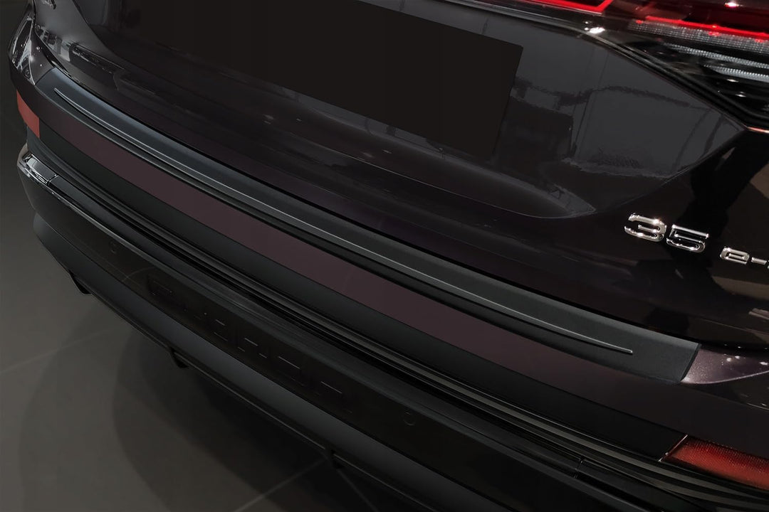 Avisa Matt-Schwarz Edelstahl Heckstossstangenschutz kompatibel mit Audi Q4 e-tron (F4B) & Q4 e-tron