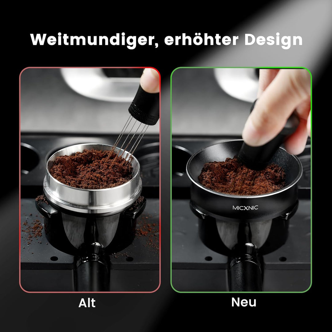 Dosierring 58mm, Espresso Dosing Funnel 58mm mit 8 Starken Magnetisch, 2cm Höherer Kaffee Dosierring
