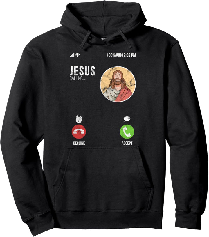 Jesus Is Calling - Jesus Ruft An Lustiges Geschenk Pullover Hoodie