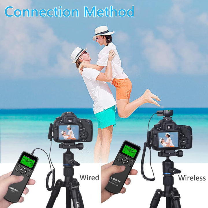 AODELAN Kabelloser Timer-Fernauslöser für Sony A7II A7R A7RII A7RIII A9 RX100 VI HX99 A6000 A77 A99