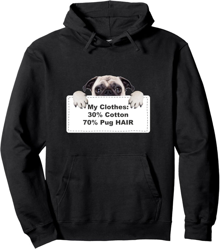 Funny Shedding Dog Pug Pullover Hoodie