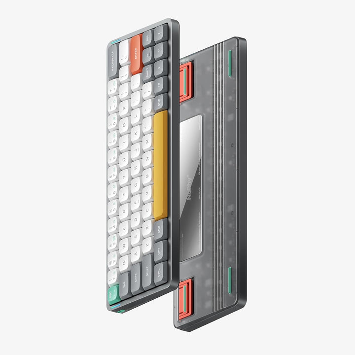 nuphy Air60 V2 Tragbar Mechanische kabellose Mini-Tastatur mit Beleuchtung,Unterstützung QMK/VIA Kom
