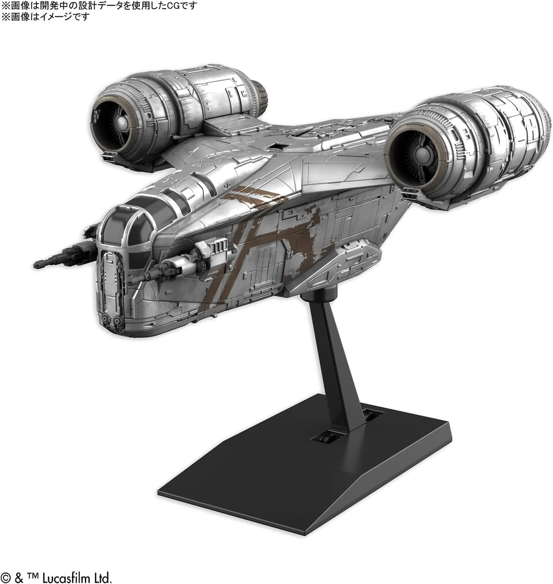 Bandai Hobby - Star Wars - Vehicle Model Razor Crest (Silver Coating Version )