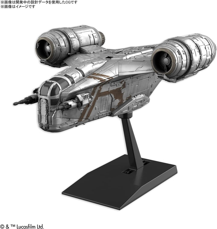 Bandai Hobby - Star Wars - Vehicle Model Razor Crest (Silver Coating Version )