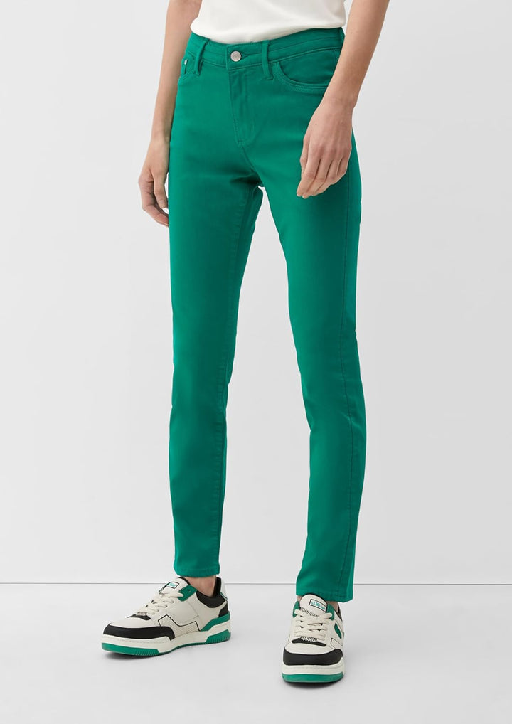 s.Oliver Damen Jeans, Betsy Slim Fit 32 Grün 76z8, 32 Grün 76z8
